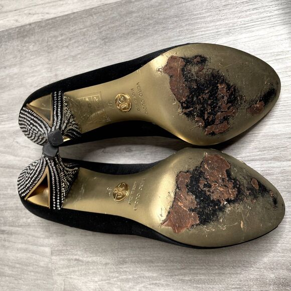 Dolce Gabbana Crystal Satin Pumps - Picture 5 of 12